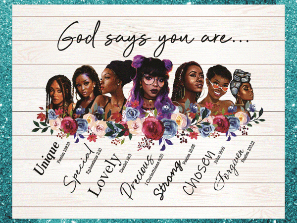 you are enough digital download black women png you are strong black girl png God says you are png black girl you are beautiful png