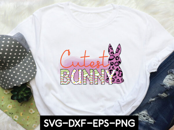Cutest bunny sublimation t shirt vector file