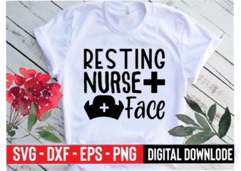 resting nurse face t shirt design online