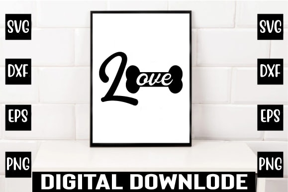 Love t shirt vector graphic