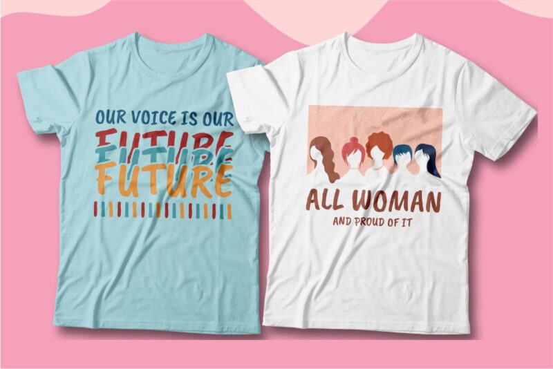International Women’s Day T-shirt Designs Bundle, Women’s day bundle sublimation, Women’s day vector illustration, Women’s day 8 march graphic design