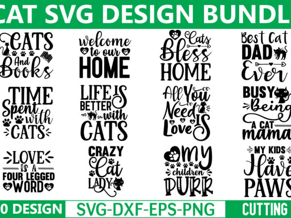 Cat svg bundle graphic t shirt for sale!