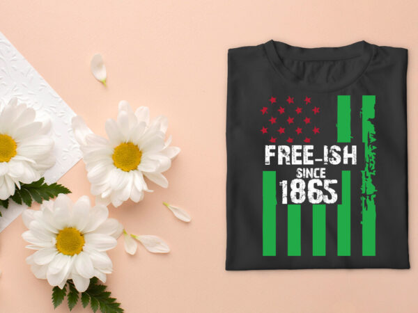 Black history month african american flag freeish since 1865 diy crafts svg files for cricut, silhouette sublimation files, cameo htv prints t shirt template