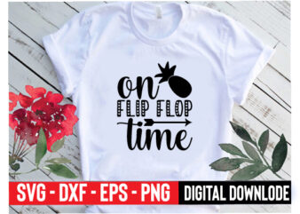 on flip flop time t shirt design online