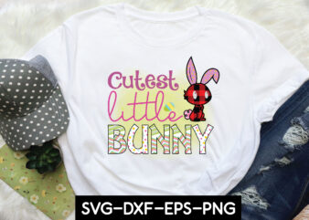 cutest little bunny sublimation t shirt vector file