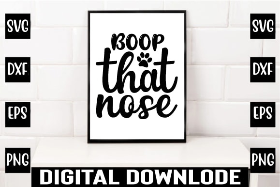 Boop that nose t shirt template