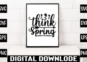 think spring t shirt designs for sale