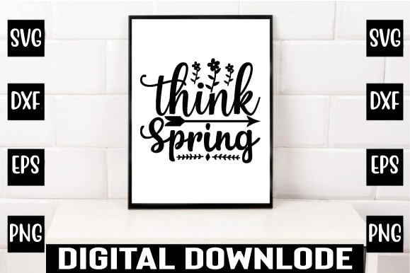 Think spring t shirt designs for sale