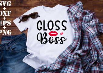 gloss boss t shirt design template