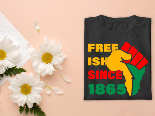 Black history freeish since 1865 banner diy crafts svg files for cricut, silhouette sublimation files, cameo htv files t shirt template