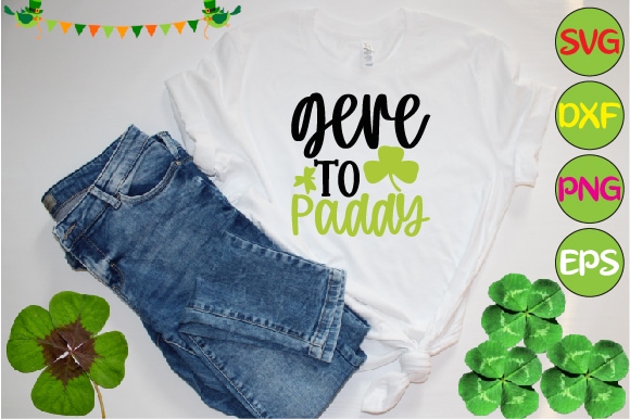 Gere to paddy t shirt design template