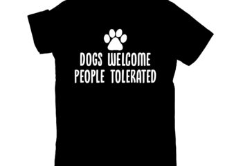 dogs welcome people tolerated