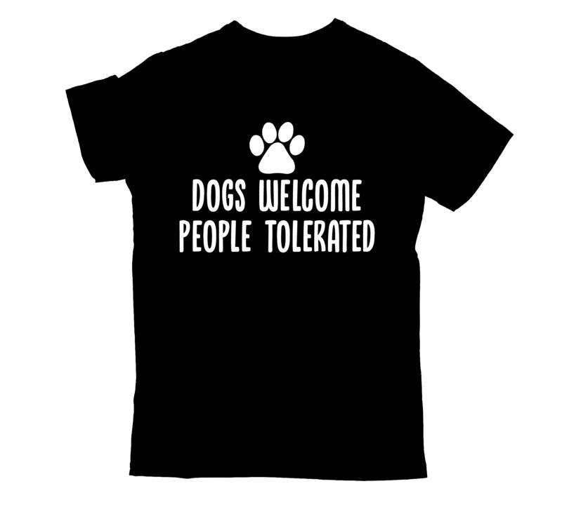dogs welcome people tolerated