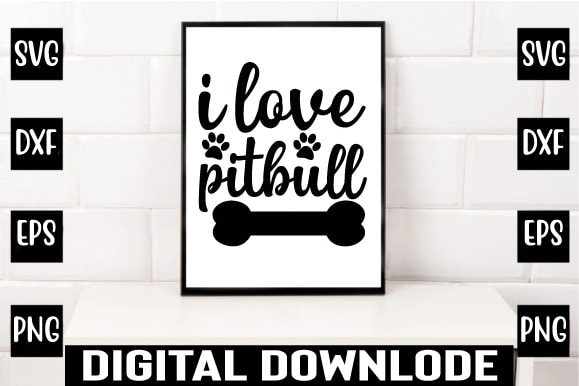 I love pitbull t shirt design for sale