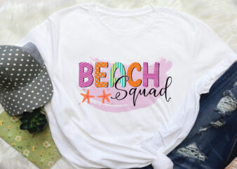 beach squad sublimation t shirt template