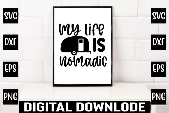 My life is nomadic t shirt designs for sale