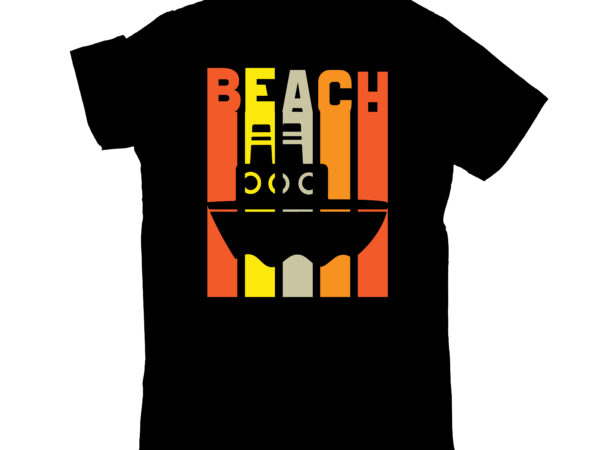 Beach t shirt template