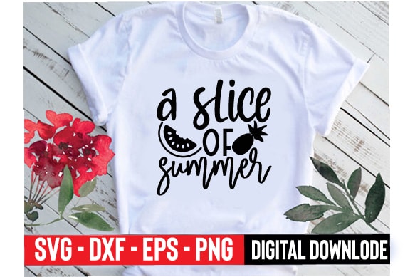 A slice of summer t shirt vector