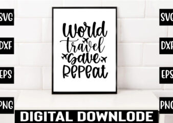 world travel save repeat t shirt design for sale