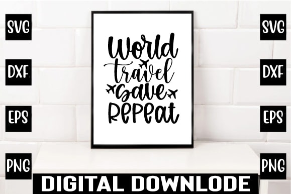 World travel save repeat t shirt design for sale