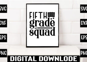 fifth grade squad t shirt graphic design