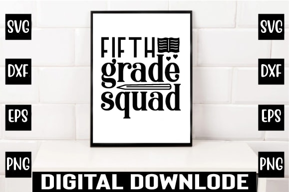 Fifth grade squad t shirt graphic design