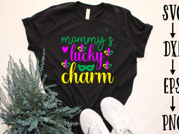 Mommy`s lucky charm t shirt designs for sale