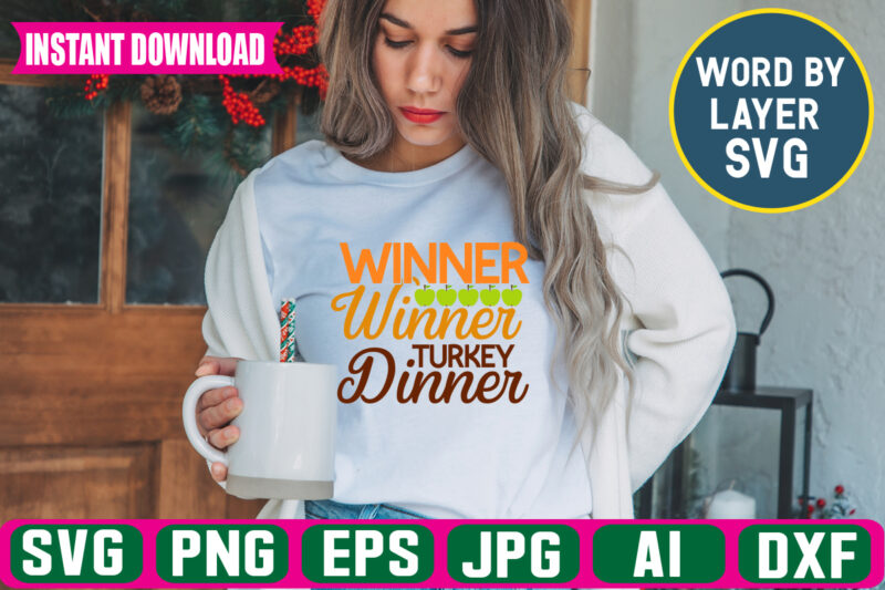 Winner Winner Turkey Dinner svg vector t-shirt design