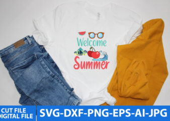 Welcome Summer Svg Design
