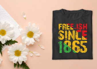 Black History Month Freeish Since 1865 Diy Crafts Svg Files For Cricut, Sihouette Sublimation Files, Cameo Htv Prints