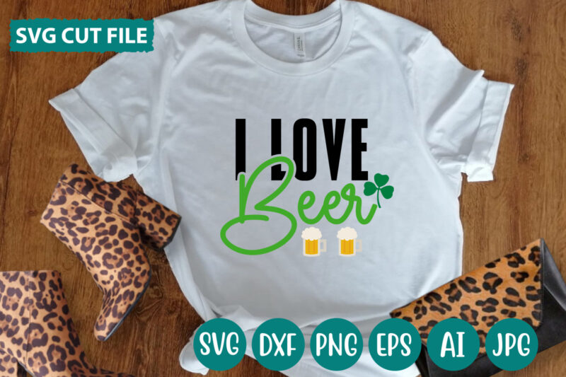 I Love Beer svg vector for t-shirt