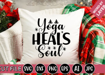 Yoga Heals Soul SVG Vector for t-shirt