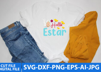hello Ester T Shirt Design,hello Ester Day Svg Design