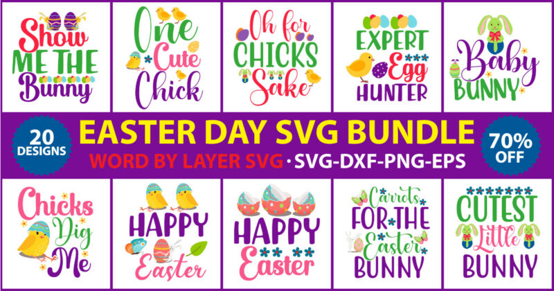 Easter SVG Bundle, Easter SVG, Happy Easter Bundle Svg, Christian Svg, Bunny Svg, Cut Files for Cricut, Silhouette, Digital File, Bunny Svg