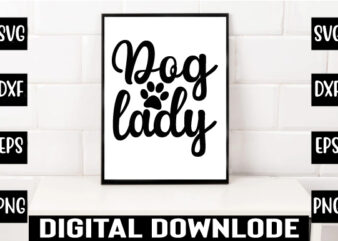 dog lady t shirt vector illustration