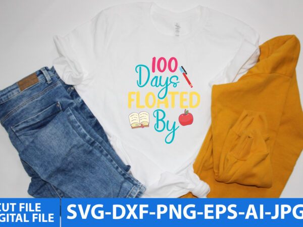 100 days in the books t shirt design,happy 100 days t shirt, cute apple, pencil vector, 100 days of school shirt print template, typography design for back to school, 2nd