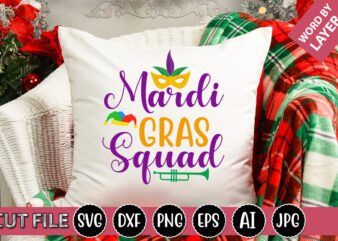 Mardi Gras Squad SVG Vector for t-shirt