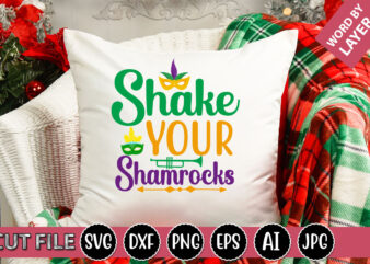 Shake Your Shamrocks SVG Vector for t-shirt