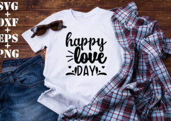 happy love day graphic t shirt