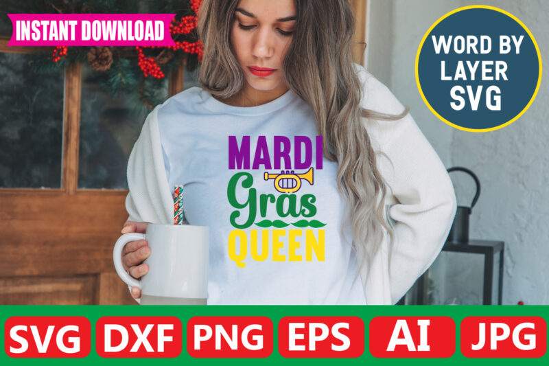 Mardi Gras Queen t-shirt design