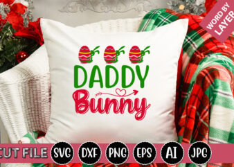 Daddy Bunny SVG Vector for t-shirt