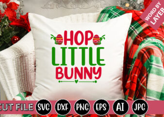 Hop Little Bunny SVG Vector for t-shirt