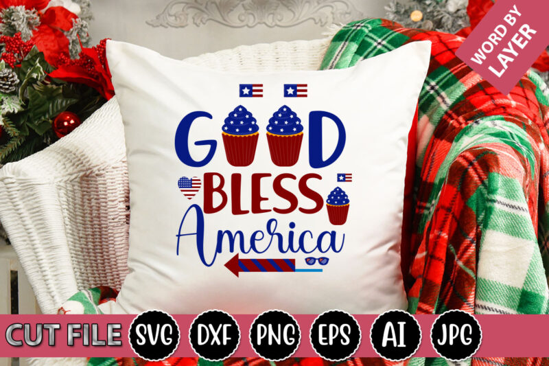 Good Bless America SVG Vector for t-shirt