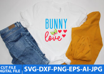 Bunny Love Svg Design, Bunny Love T Shirt Design,Easter Day Svg Design,Happy Easter Day Svg Quotes