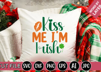 Kiss Me I’m Irish SVG Vector for t-shirt