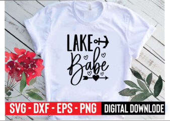 lake babe t shirt vector graphic