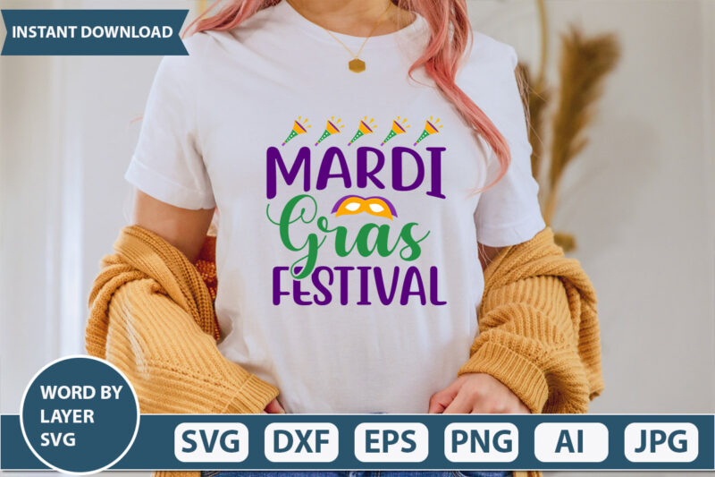 Mardi Gras Festival SVG Vector for t-shirt