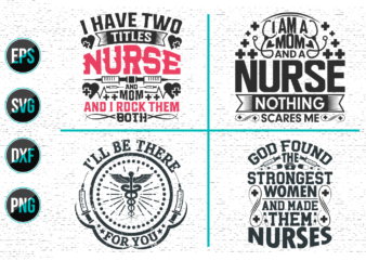 Nurse T shirt design Bundle.