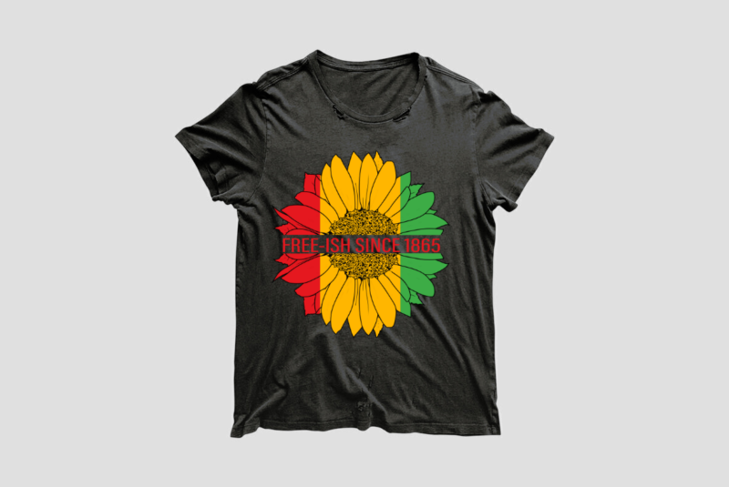 African American Sunflower Freeish Since 1865 Diy Crafts Svg Files For Cricut, Silhouette Sublimation Files