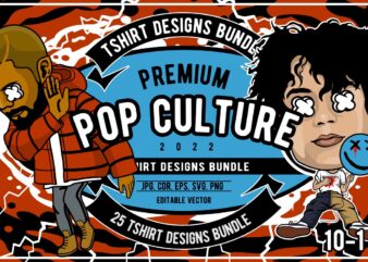 25 Pop Culture Tshirt Designs Bundle #10_1